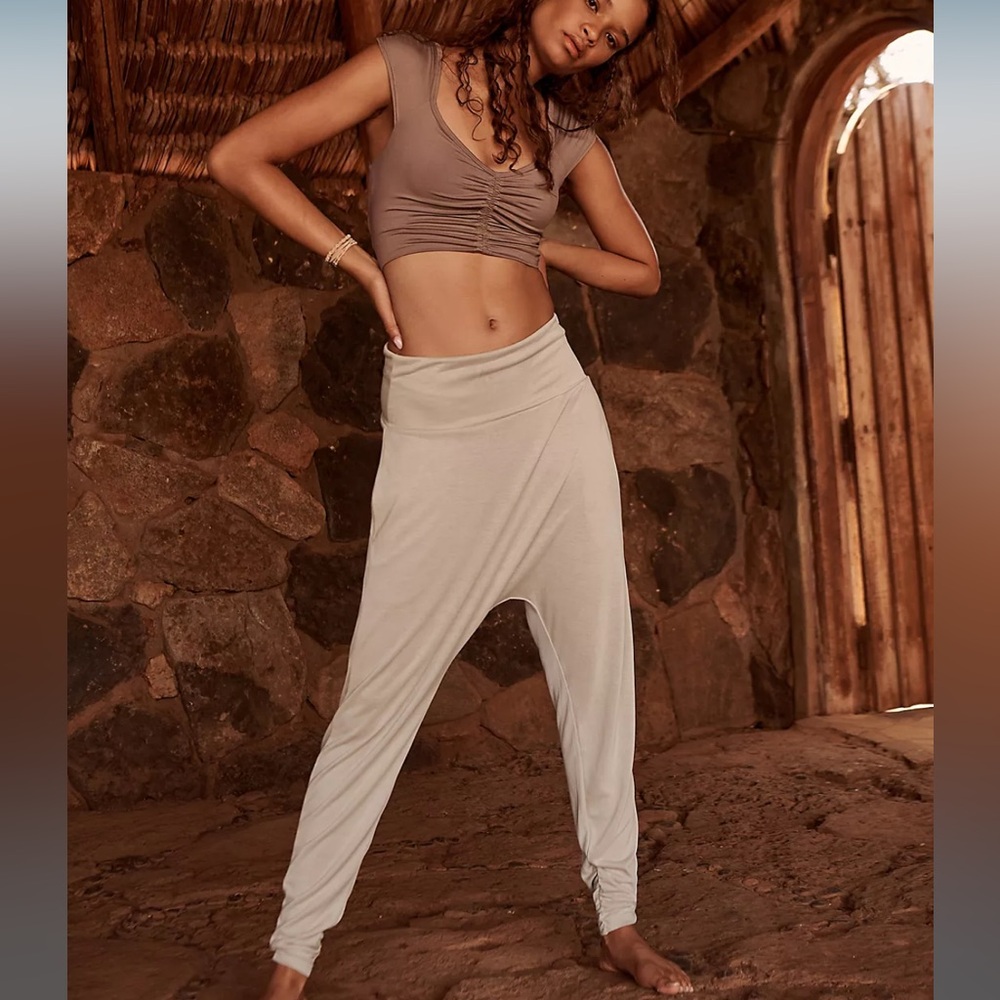 NWT Free People FP Movement Echo Harem Pant Clay - Size S